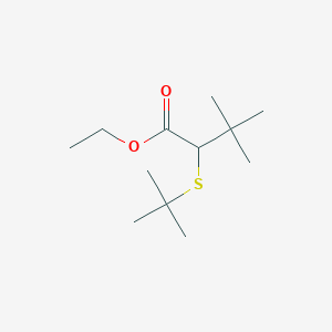 Ethyl 2-(tert-butylsulfanyl)-3,3-dimethylbutanoate