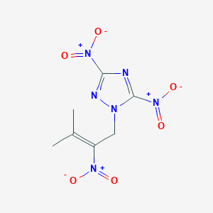 1H-1,2,4-Triazole, 1-(3-methyl-2-nitro-2-butenyl)-3,5-dinitro-