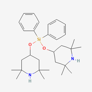 4,4'-[(Diphenylsilanediyl)bis(oxy)]bis(2,2,6,6-tetramethylpiperidine)