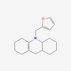 10-[(Furan-2-YL)methyl]-1,2,3,4,4A,5,6,7,8,9,9A,10-dodecahydroacridine