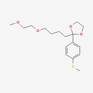 2-[4-(2-Methoxyethoxy)butyl]-2-[4-(methylsulfanyl)phenyl]-1,3-dioxolane