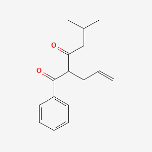 1,3-Hexanedione, 5-methyl-1-phenyl-2-(2-propenyl)-