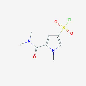 B1455891 5-(dimethylcarbamoyl)-1-methyl-1H-pyrrole-3-sulfonyl chloride CAS No. 1432679-59-8