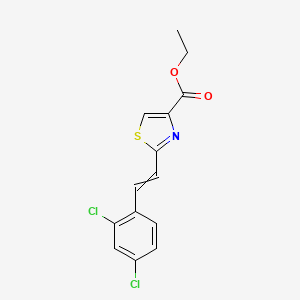 Ethyl 2-[2-(2,4-dichlorophenyl)ethenyl]-1,3-thiazole-4-carboxylate