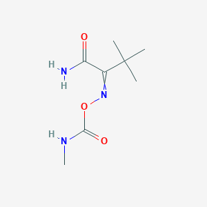 3,3-Dimethyl-2-{[(methylcarbamoyl)oxy]imino}butanamide