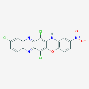 6,10,13-trichloro-2-nitro-14H-quinoxalino[2,3-b]phenoxazine