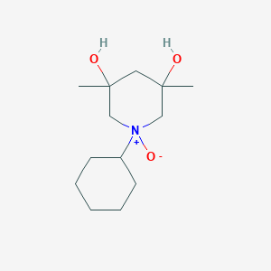 1-Cyclohexyl-3,5-dimethyl-1-oxo-1lambda~5~-piperidine-3,5-diol