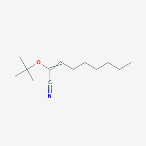 2-tert-Butoxynon-2-enenitrile