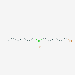 Bromo(5-bromohexyl)hexylborane