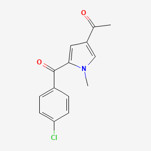 1-[5-(4-Chlorobenzoyl)-1-methyl-1H-pyrrol-3-yl]ethan-1-one