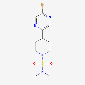 B1455905 4-(5-bromopyrazin-2-yl)-N,N-dimethylpiperidine-1-sulfonamide CAS No. 1316219-30-3