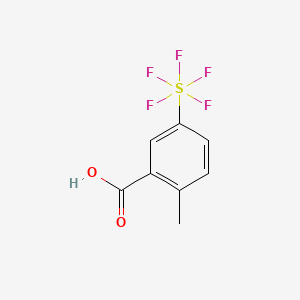 B1455907 2-Methyl-5-(pentafluorosulfur)benzoic acid CAS No. 623943-54-4
