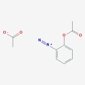 2-(Acetyloxy)benzene-1-diazonium acetate