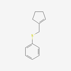 {[(Cyclopent-1-en-1-yl)methyl]sulfanyl}benzene