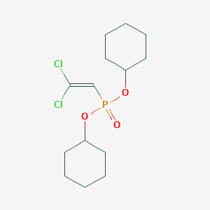 Dicyclohexyl (2,2-dichloroethenyl)phosphonate