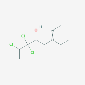 2,3,3-Trichloro-6-ethyloct-6-en-4-ol