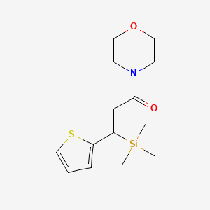 1-(Morpholin-4-yl)-3-(thiophen-2-yl)-3-(trimethylsilyl)propan-1-one