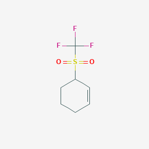 3-(Trifluoromethanesulfonyl)cyclohex-1-ene