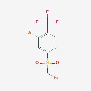 2-Bromo-4-(bromomethanesulfonyl)-1-(trifluoromethyl)benzene