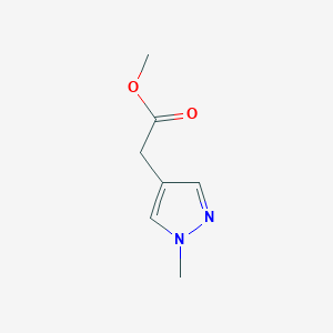 B1455922 Methyl 2-(1-methyl-1H-pyrazol-4-yl)acetate CAS No. 1248548-23-3