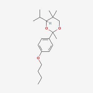 2-(4-Butoxyphenyl)-2,5,5-trimethyl-4-(propan-2-yl)-1,3-dioxane