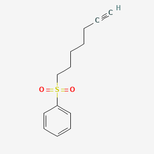 (Hept-6-yne-1-sulfonyl)benzene