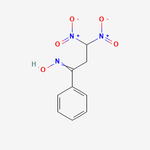 N-(3,3-Dinitro-1-phenylpropylidene)hydroxylamine