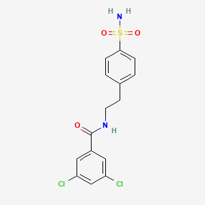 3,5-Dichloro-N-[2-(4-sulfamoylphenyl)ethyl]benzamide