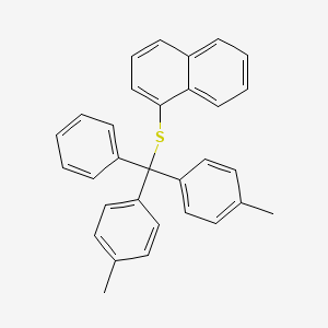 Naphthalene, 1-[[bis(4-methylphenyl)phenylmethyl]thio]-