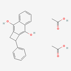 Acetic acid;2-phenyl-1,2-dihydrocyclobuta[b]naphthalene-3,8-diol