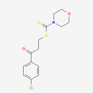 3-(4-Chlorophenyl)-3-oxopropyl morpholine-4-carbodithioate