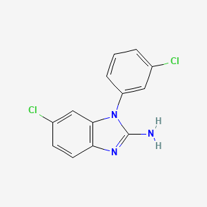 6-Chloro-1-(3-chlorophenyl)-1H-benzimidazol-2-amine