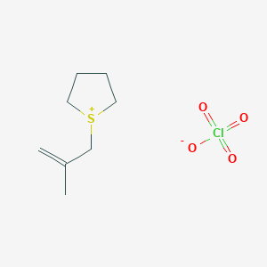 1-(2-Methylprop-2-en-1-yl)thiolan-1-ium perchlorate