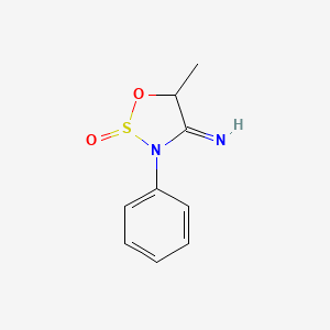 4-Imino-5-methyl-3-phenyl-1,2lambda~4~,3-oxathiazolidin-2-one