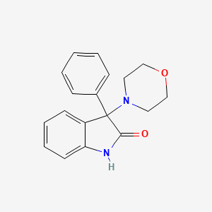 2H-Indol-2-one, 1,3-dihydro-3-(4-morpholinyl)-3-phenyl-