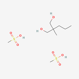 Methanesulfonic acid--2-methyl-2-propylpropane-1,3-diol (2/1)