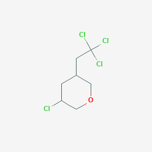 3-Chloro-5-(2,2,2-trichloroethyl)oxane