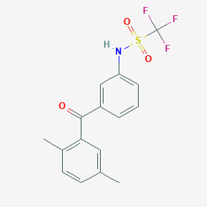 N-[3-(2,5-Dimethylbenzoyl)phenyl]-1,1,1-trifluoromethanesulfonamide