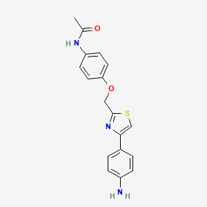 N-(4-{[4-(4-Aminophenyl)-1,3-thiazol-2-yl]methoxy}phenyl)acetamide