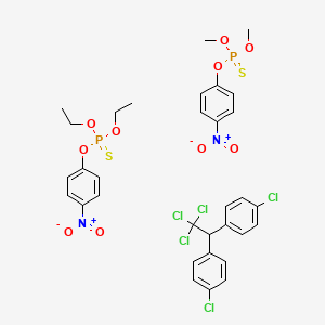 molecular formula C32H33Cl5N2O10P2S2 B14559378 Vofatox 50 CAS No. 61952-99-6