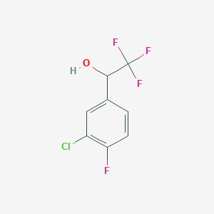 molecular formula C8H5ClF4O B1455938 1-(3-氯-4-氟苯基)-2,2,2-三氟乙醇 CAS No. 1447606-46-3