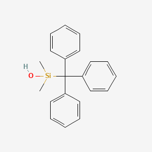 molecular formula C21H22OSi B14559380 Dimethyl(triphenylmethyl)silanol CAS No. 62092-98-2