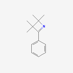 molecular formula C13H17N B14559421 Azete, 2,3-dihydro-2,2,3,3-tetramethyl-4-phenyl- CAS No. 61838-76-4