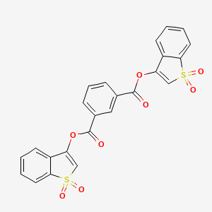 Bis[(1,1-dioxo-1H-1-benzothiophen-3-yl)] benzene-1,3-dicarboxylate