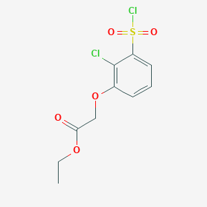 Ethyl [2-chloro-3-(chlorosulfonyl)phenoxy]acetate