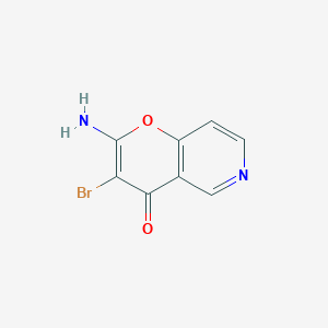 4H-Pyrano[3,2-c]pyridin-4-one, 2-amino-3-bromo-