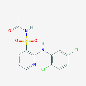 Acetamide, N-[[2-[(2,5-dichlorophenyl)amino]-3-pyridinyl]sulfonyl]-