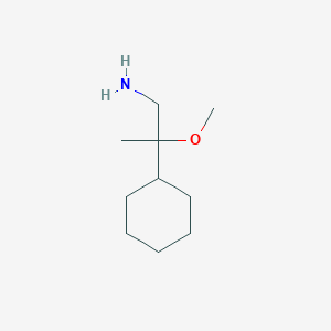 molecular formula C10H21NO B1455946 2-Cyclohexyl-2-methoxypropan-1-amine CAS No. 1491355-97-5