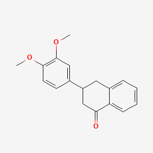 1(2H)-Naphthalenone, 3-(3,4-dimethoxyphenyl)-3,4-dihydro-