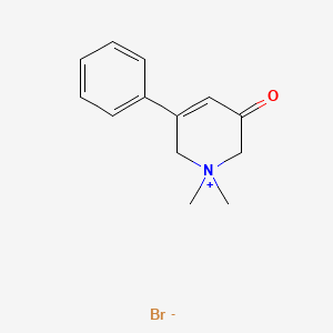 1,1-Dimethyl-3-oxo-5-phenyl-1,2,3,6-tetrahydropyridin-1-ium bromide